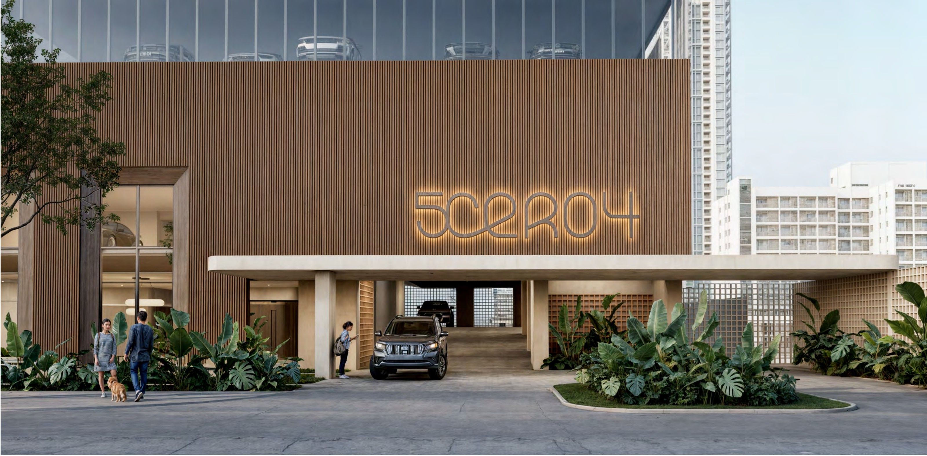 Fachada del edificio 5cero4